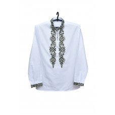 Embroidered shirt "Cossack Swords Khaki"